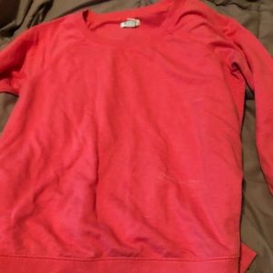 Pink sweat shirt